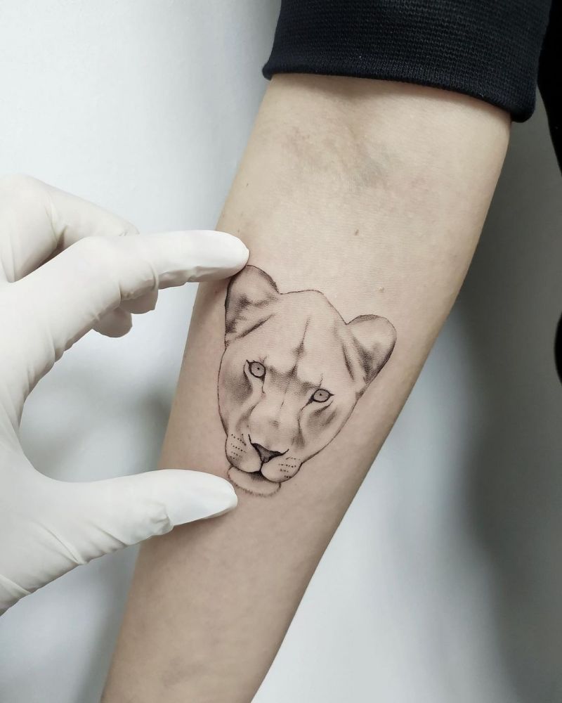 30 Perfect Lioness Tattoos You Will Love