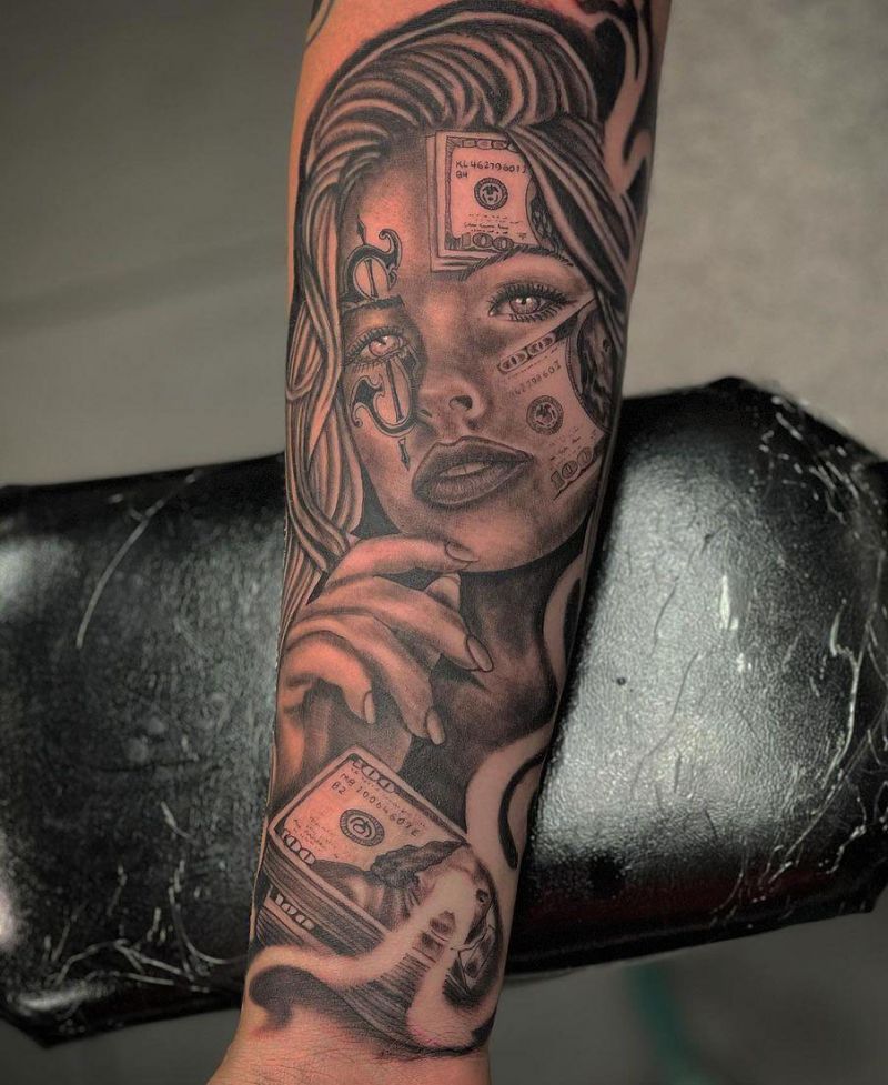 30 Pretty Money Tattoos to Inspire You