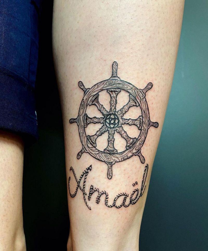 30 Pretty Rudder Tattoos You Must Try