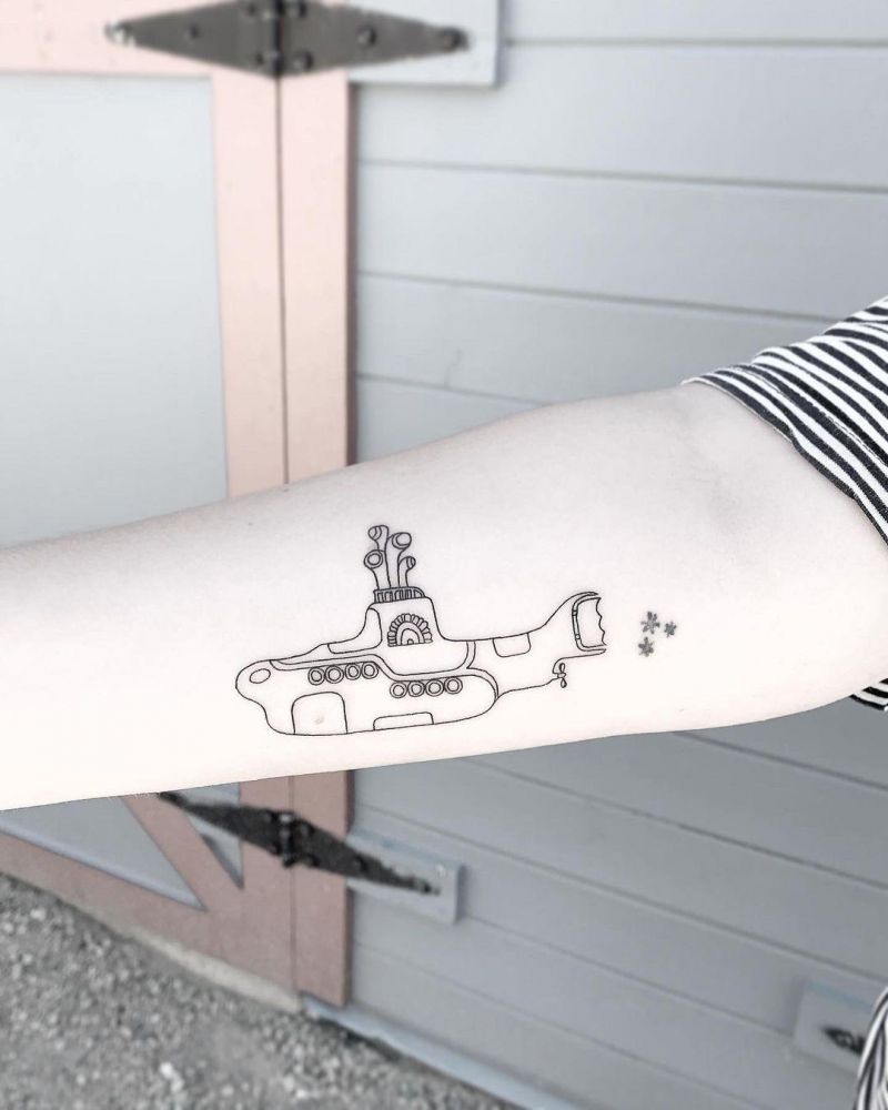 30 Pretty Submarine Tattoos You Will Love