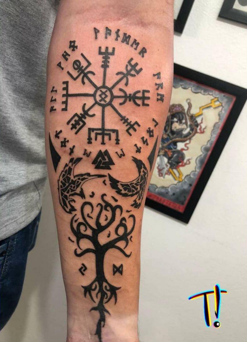 30 Pretty Vegvisir Tattoos Make You Attractive