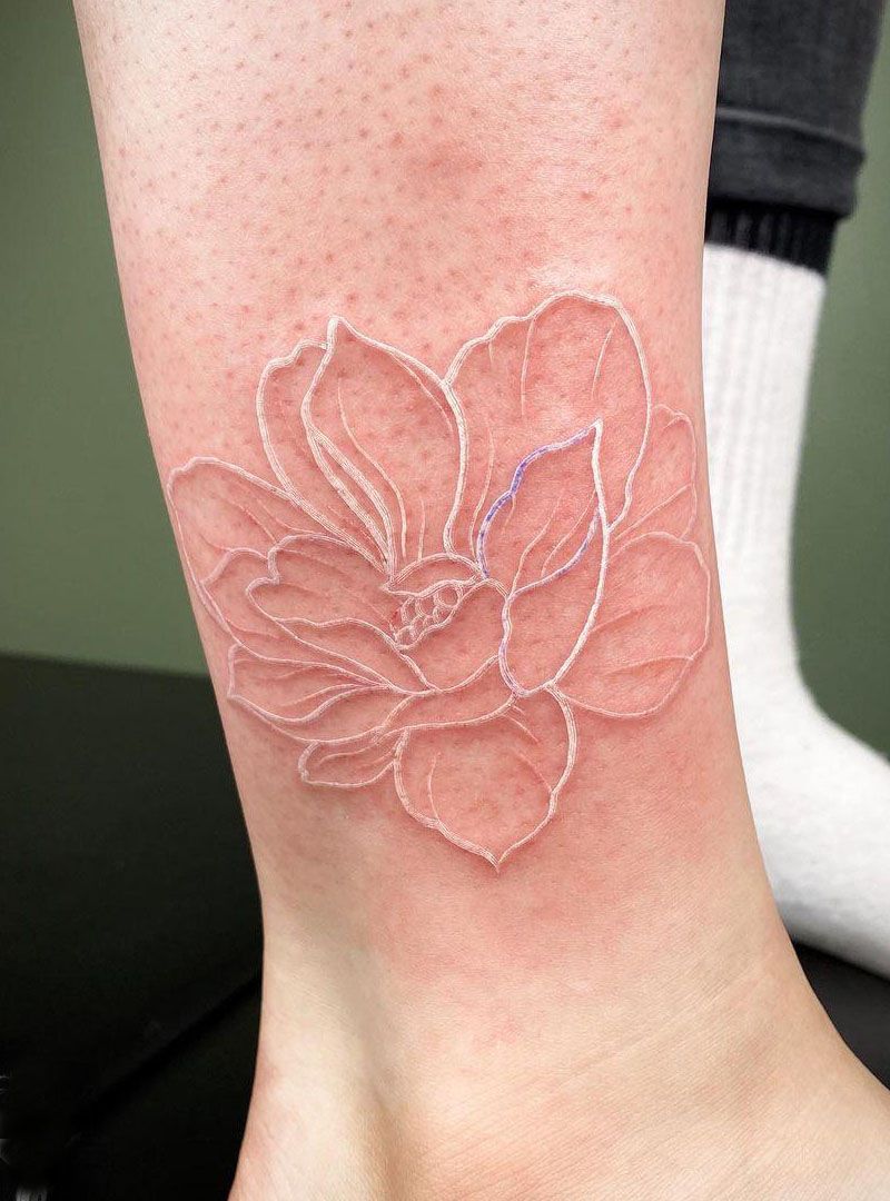 30 Pretty White Ink Tattoos You Must Try