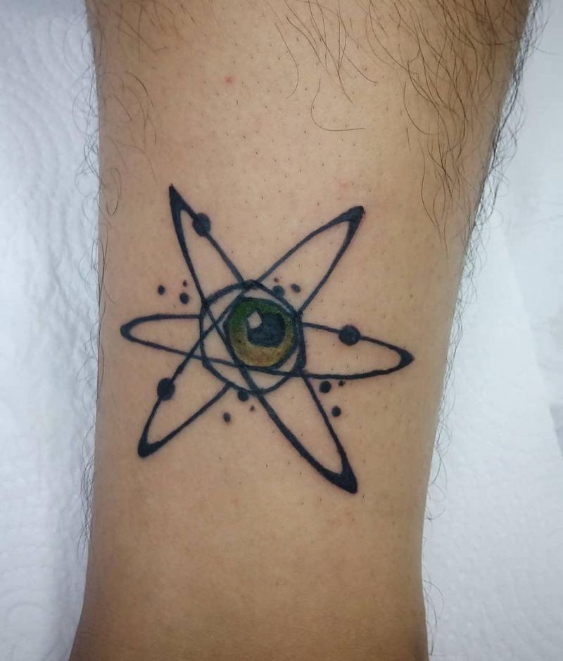 30 Pretty Atom Tattoos to Inspire You