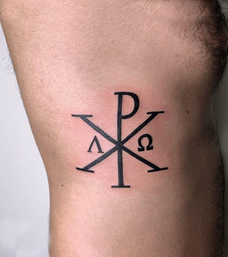 30 Pretty Chi Rho Tattoos You Will Love