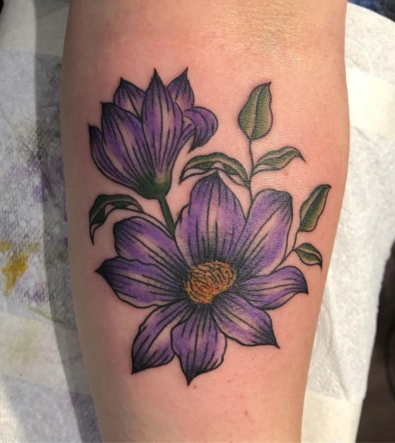 30 Pretty Clematis Tattoos You Must Try