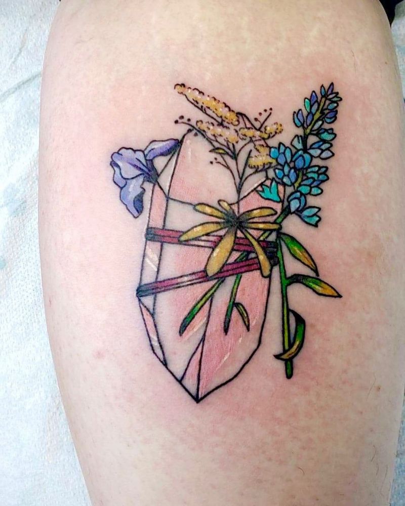 30 Pretty Crystal Tattoos You Can't Miss