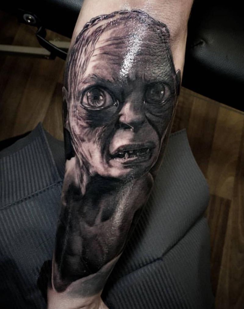 30 Pretty Gollum Tattoos to Inspire You