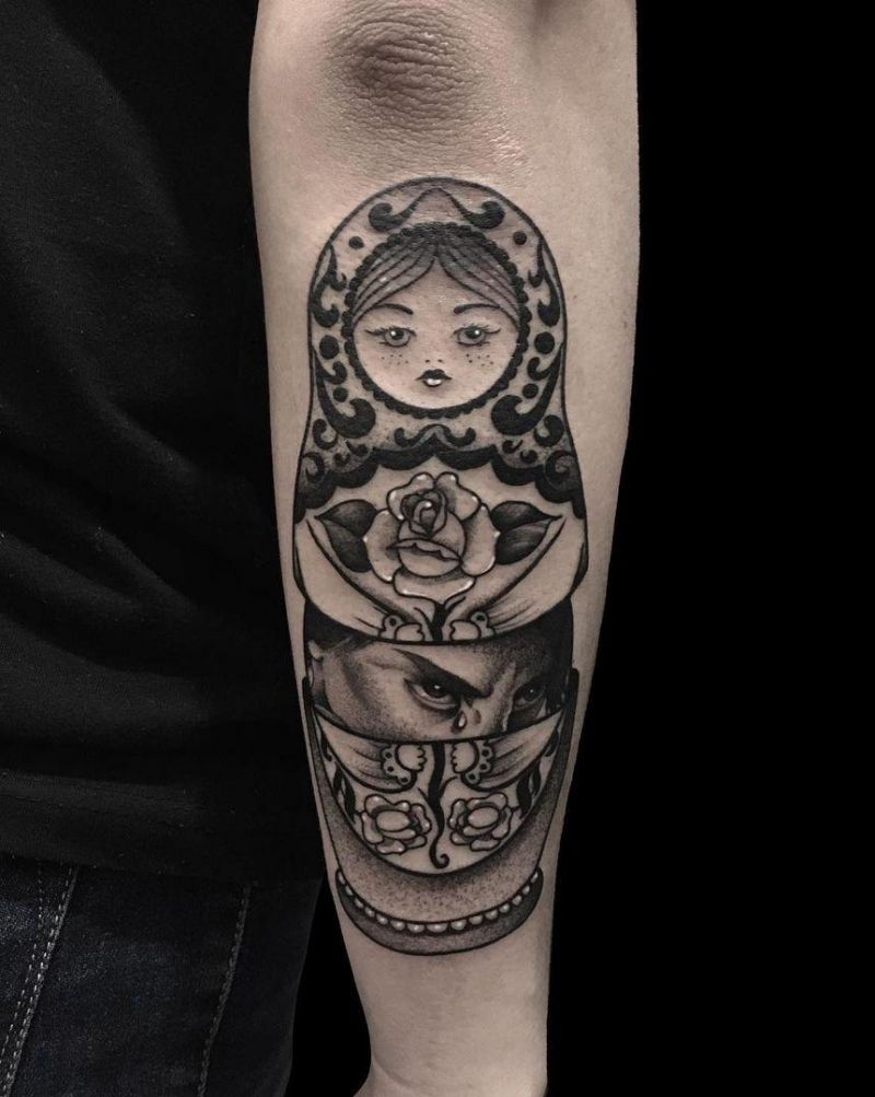 30 Pretty Matryoshka Tattoos You Will Love