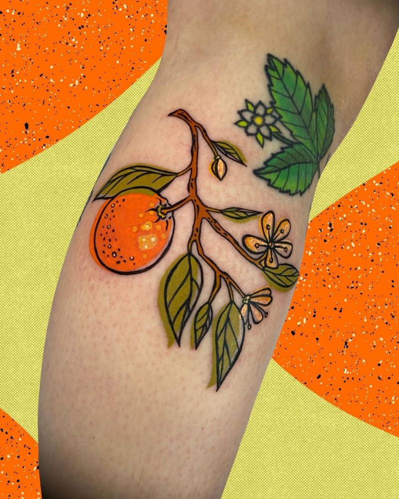 30 Pretty Orange Tattoos You Must Love