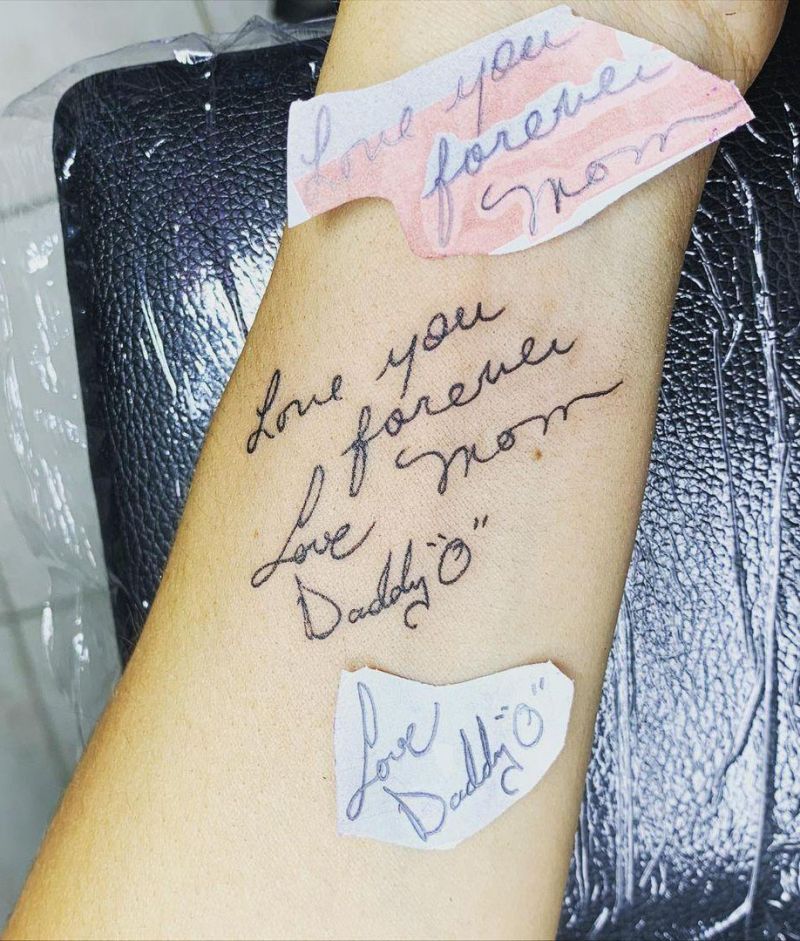 30 Pretty Signature Tattoos You Will Love