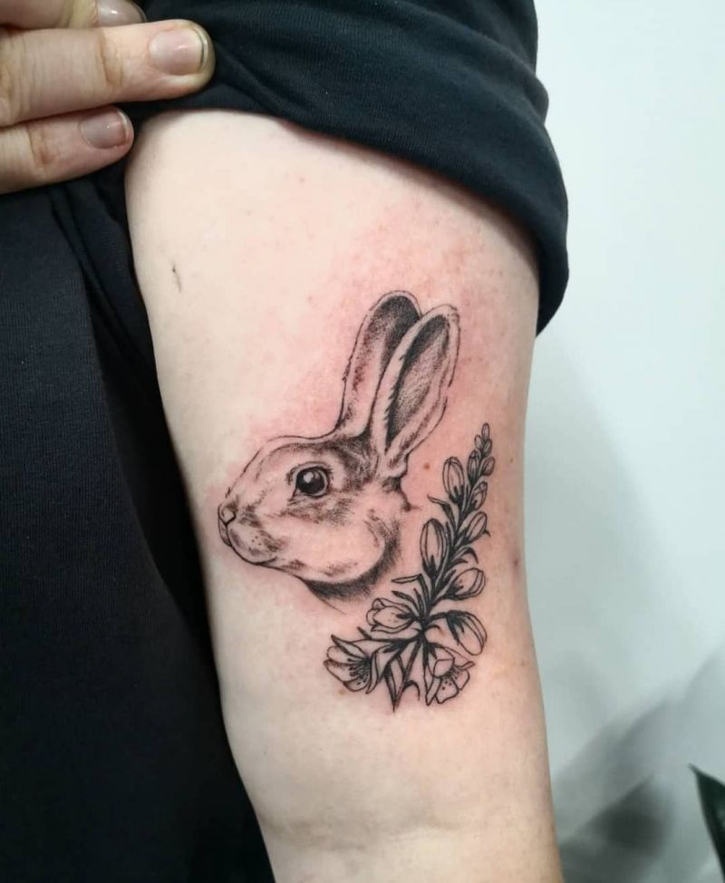 30 Cute Bunny Tattoos You Will Love to Try