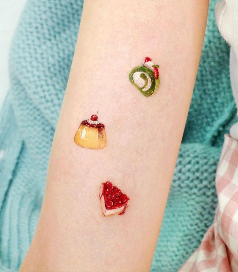 30 Pretty Cake Tattoos You Will Love