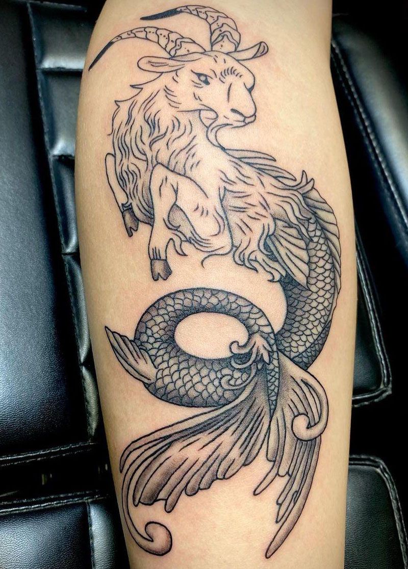 30 Pretty Capricorn Tattoos Give You an Unexpected Feeling