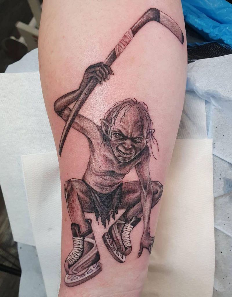 30 Pretty Gollum Tattoos to Inspire You