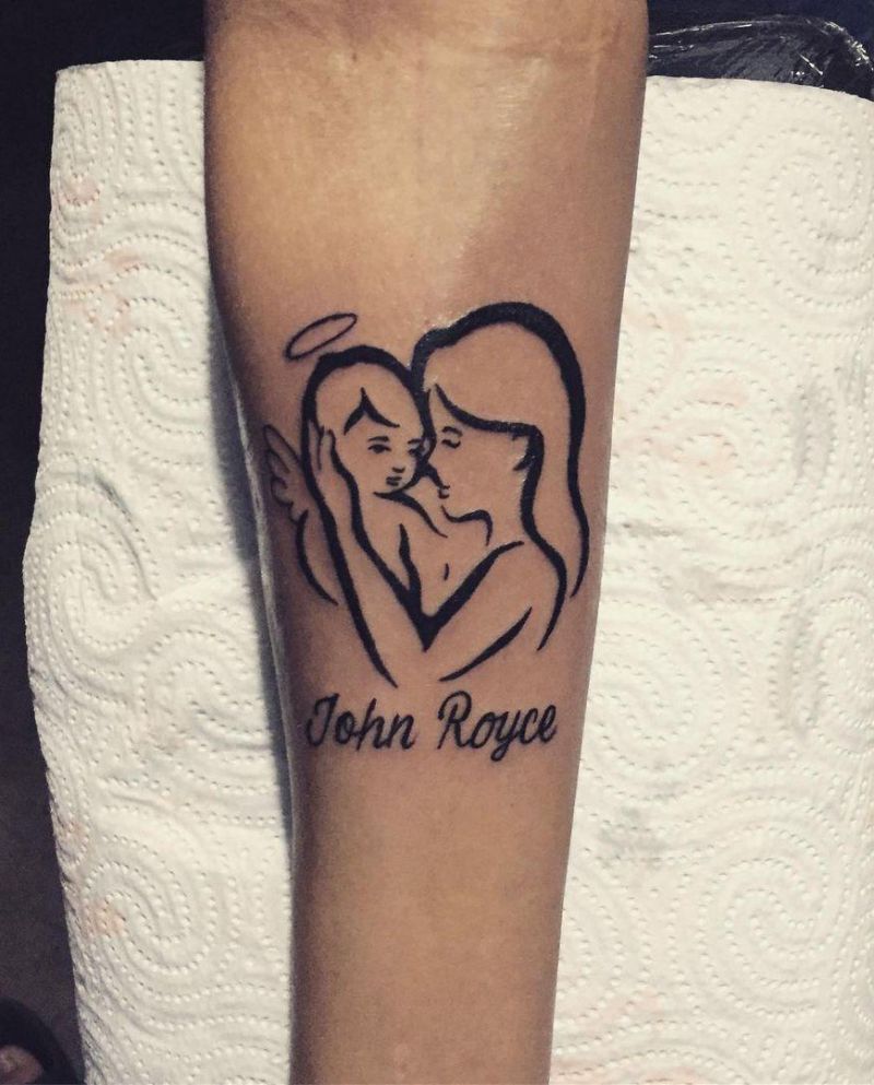 30 Pretty Mother and Son Tattoos You Will Love