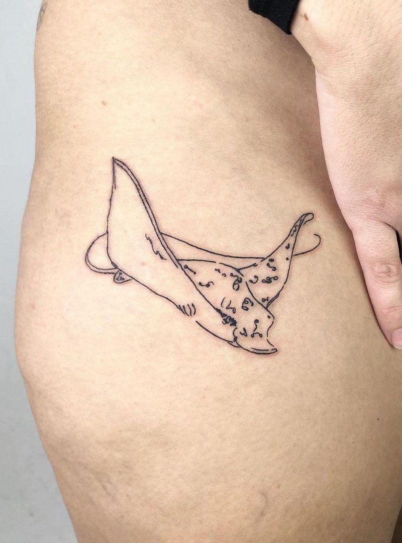 30 Pretty Stingray Tattoos Enhance Your Temperament