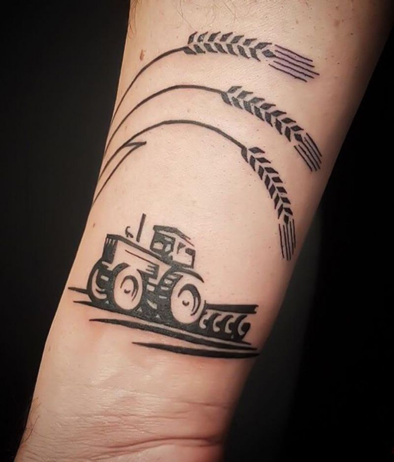 30 Perfect Tractor Tattoos to Inspire You