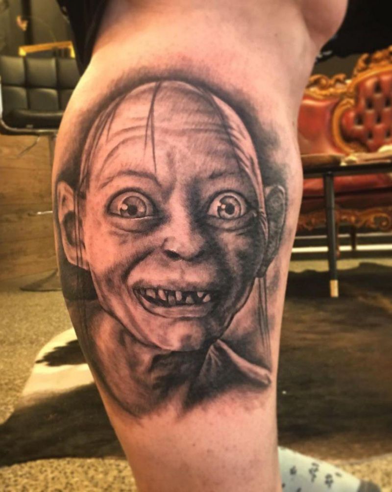 30 Pretty Gollum Tattoos to Inspire You