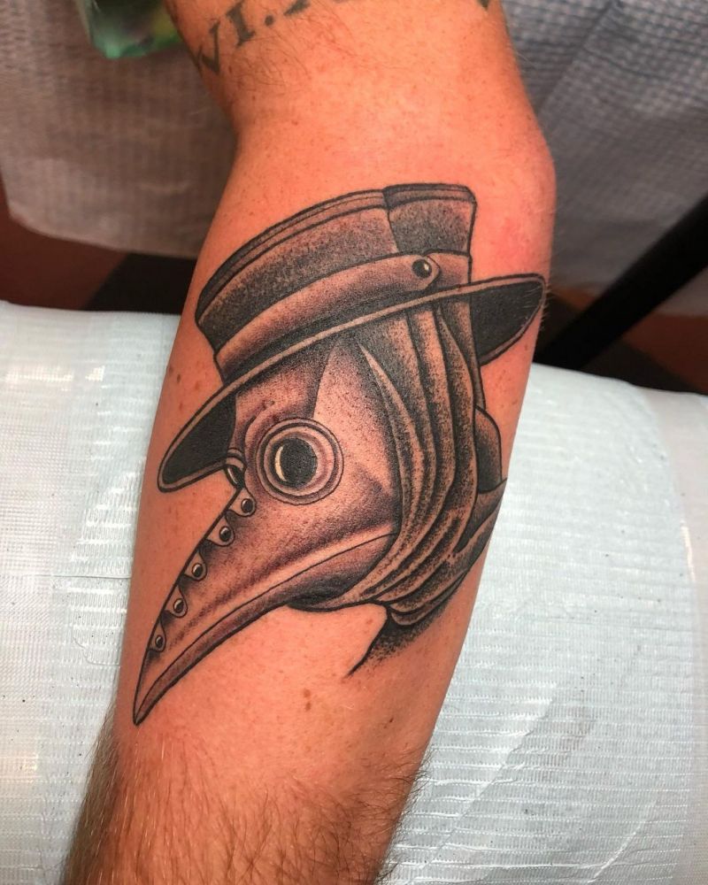 30 Pretty Plague Doctor Tattoos You Will Love