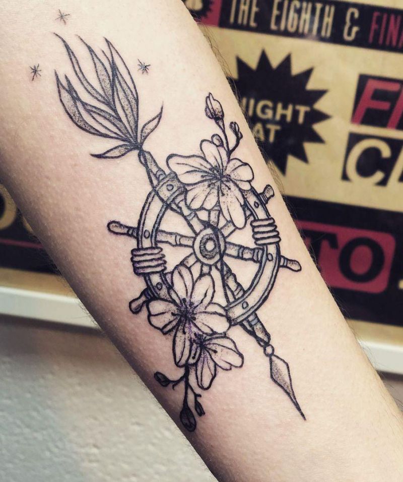 30 Pretty Rudder Tattoos You Must Try