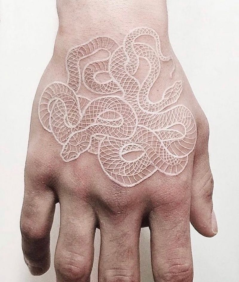30 Pretty White Ink Tattoos You Must Try