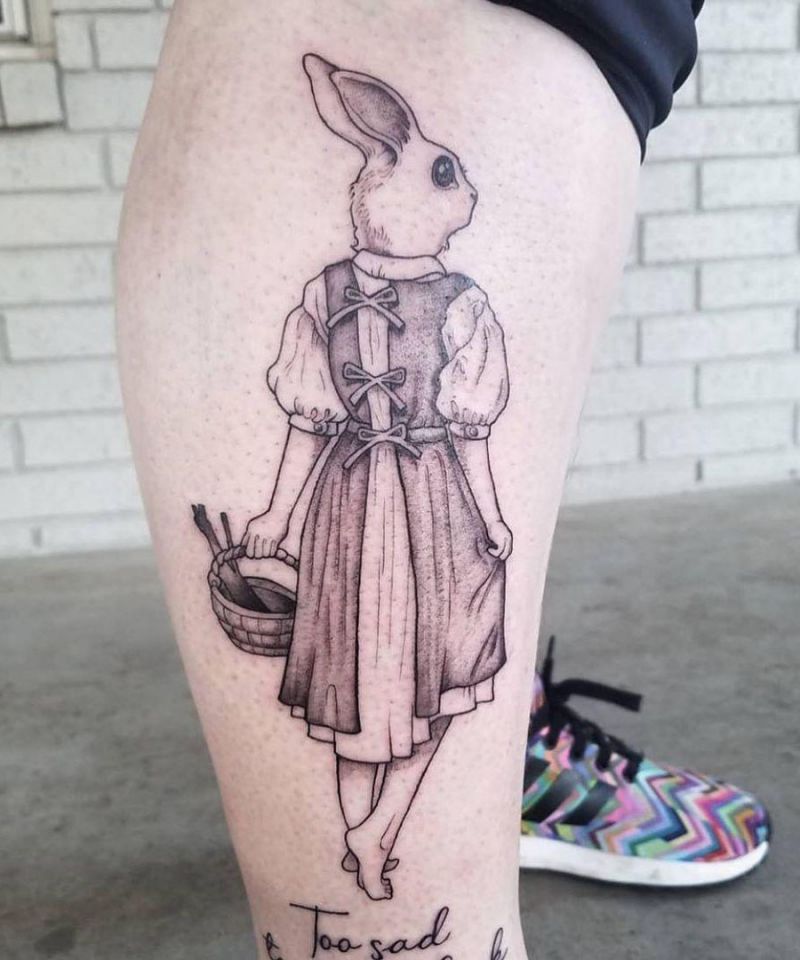 30 Cute Bunny Tattoos You Will Love to Try