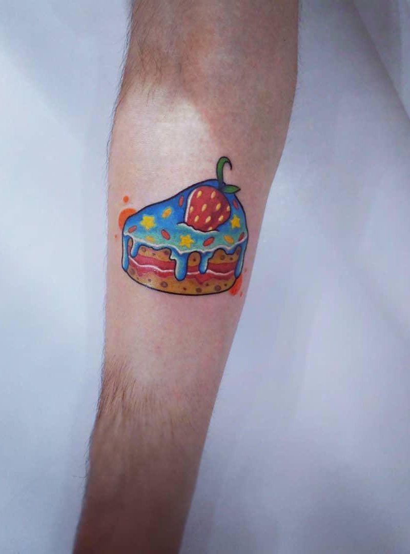 30 Pretty Cake Tattoos You Will Love