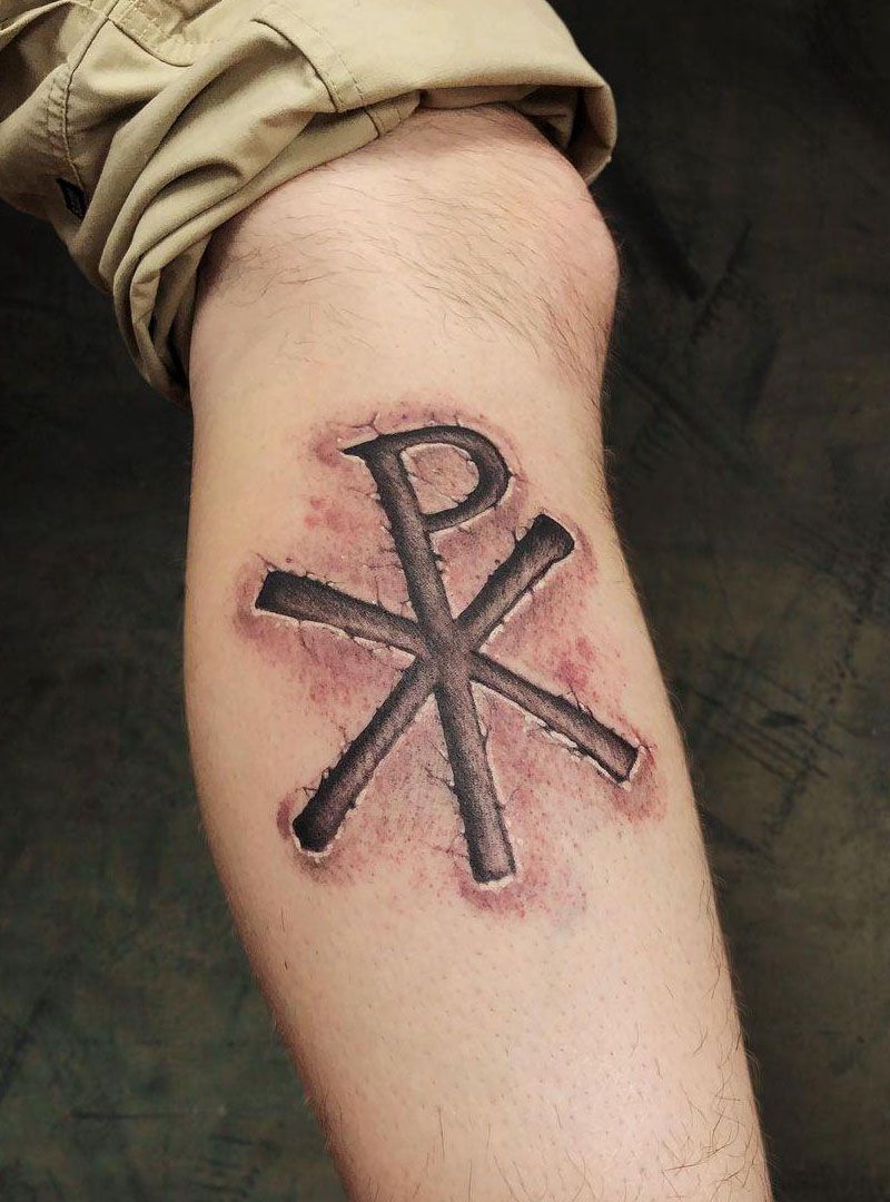 30 Pretty Chi Rho Tattoos You Will Love