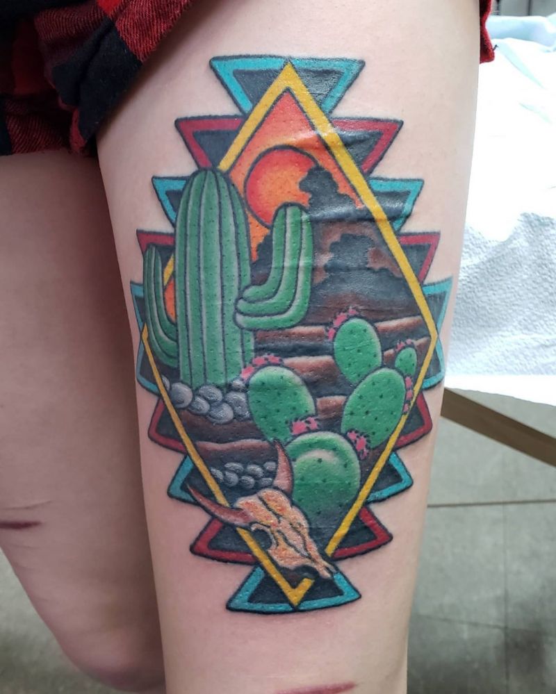 30 Pretty Desert Tattoos You Must Try