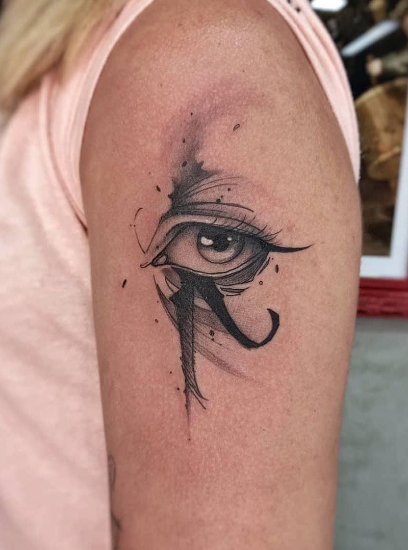 30 Pretty Eye of Horus Tattoos You Must Love