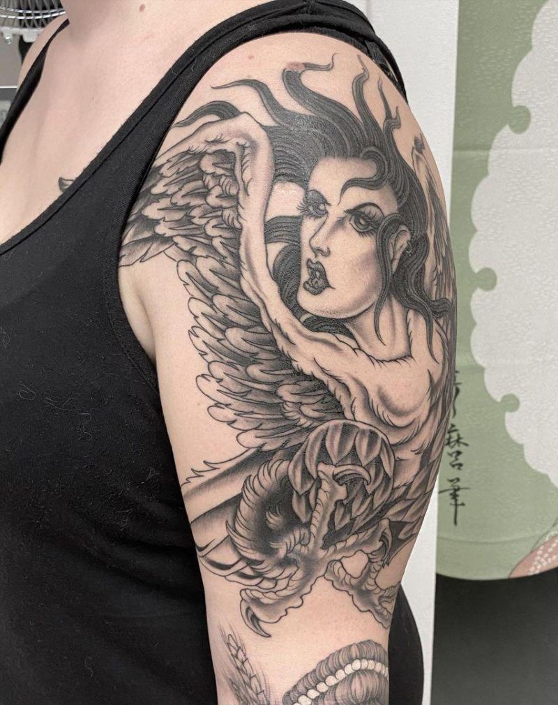 30 Perfect Harpy Tattoos Make You Attractive