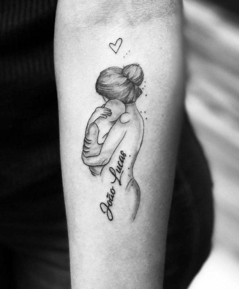 30 Pretty Mother and Son Tattoos You Will Love