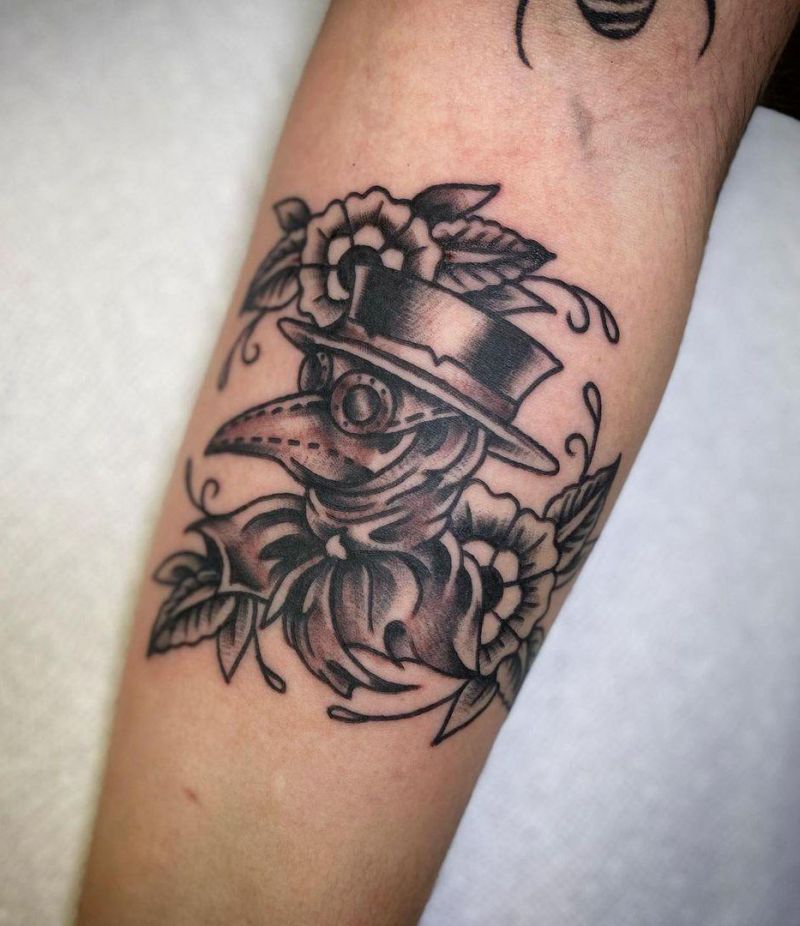 30 Pretty Plague Doctor Tattoos You Will Love