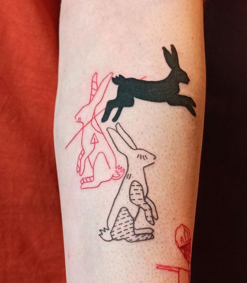 30 Cute Bunny Tattoos You Will Love to Try