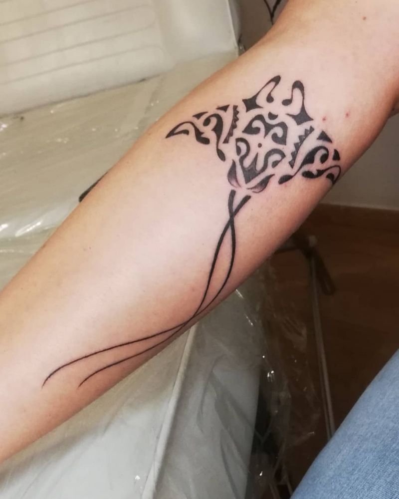 30 Pretty Stingray Tattoos Enhance Your Temperament