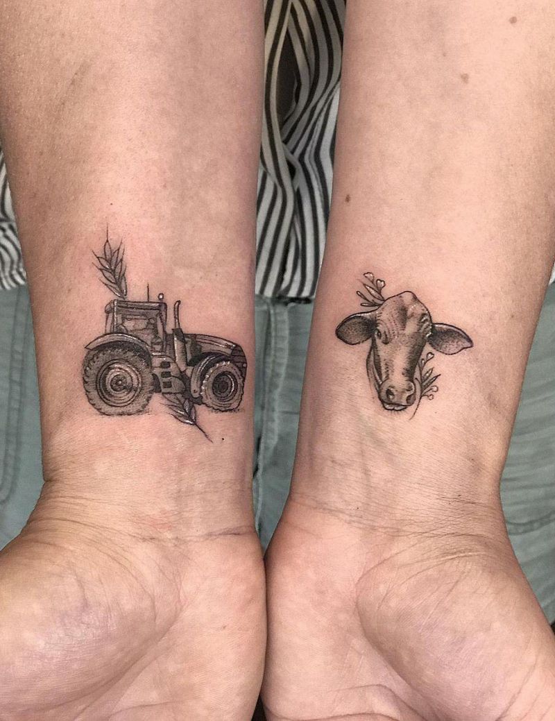 30 Perfect Tractor Tattoos to Inspire You