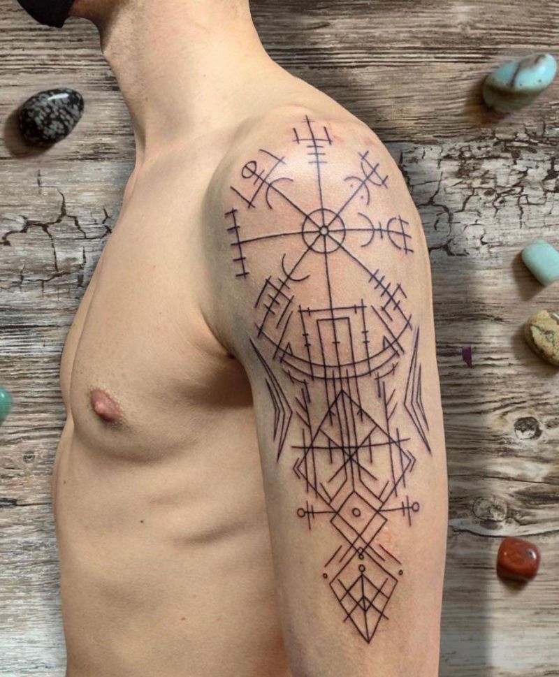 30 Pretty Vegvisir Tattoos Make You Attractive