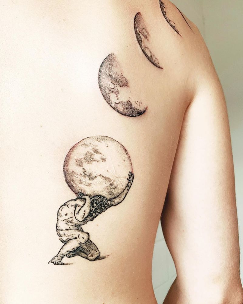 30 Pretty Atlas Tattoos You Must Love