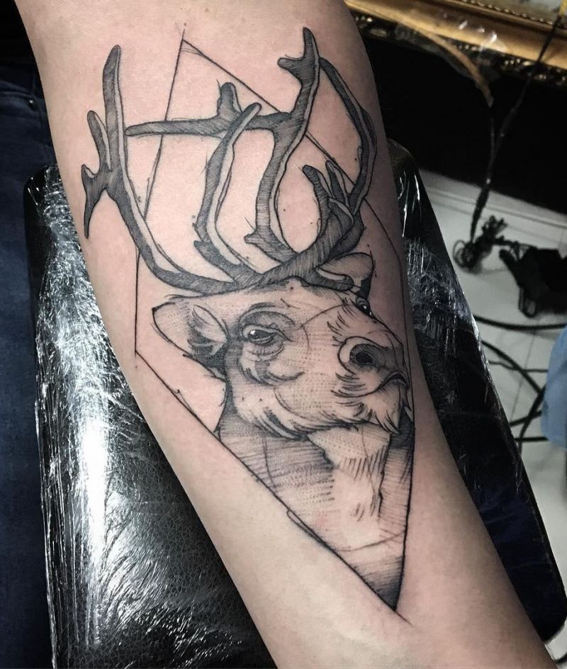 30 Pretty Caribou Tattoos You Will Love