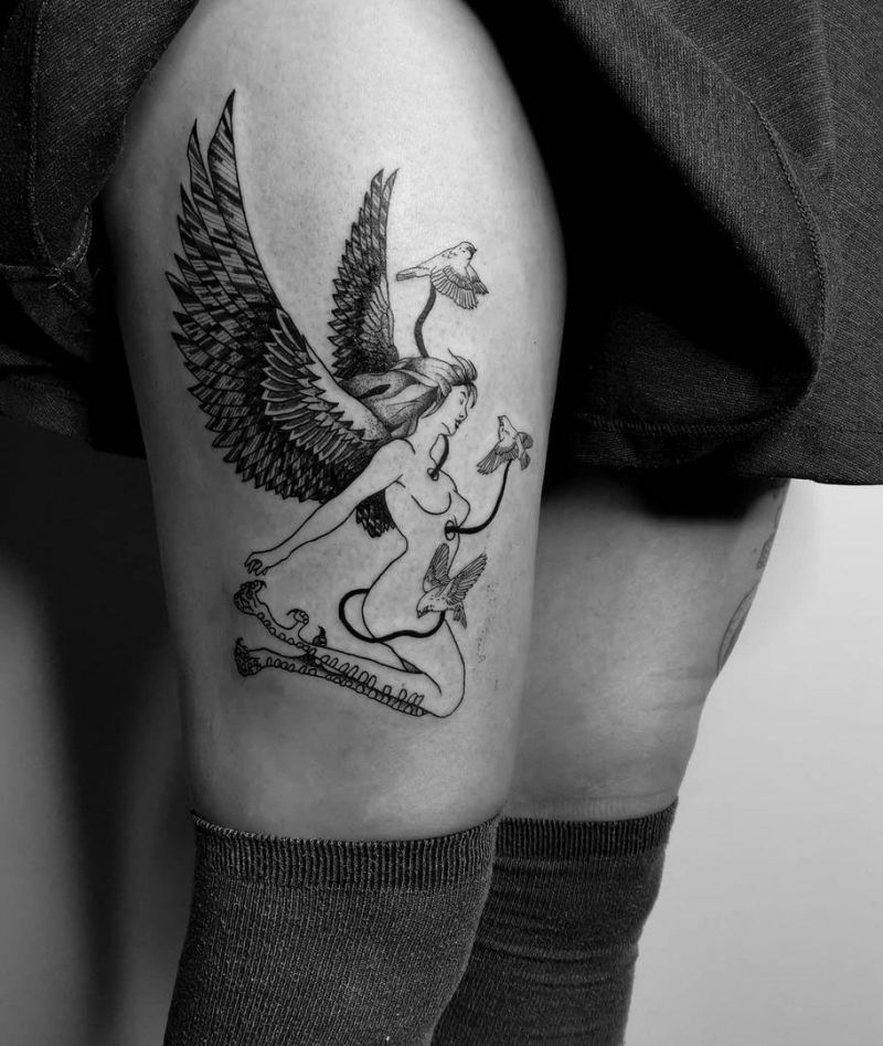 30 Perfect Harpy Tattoos Make You Attractive