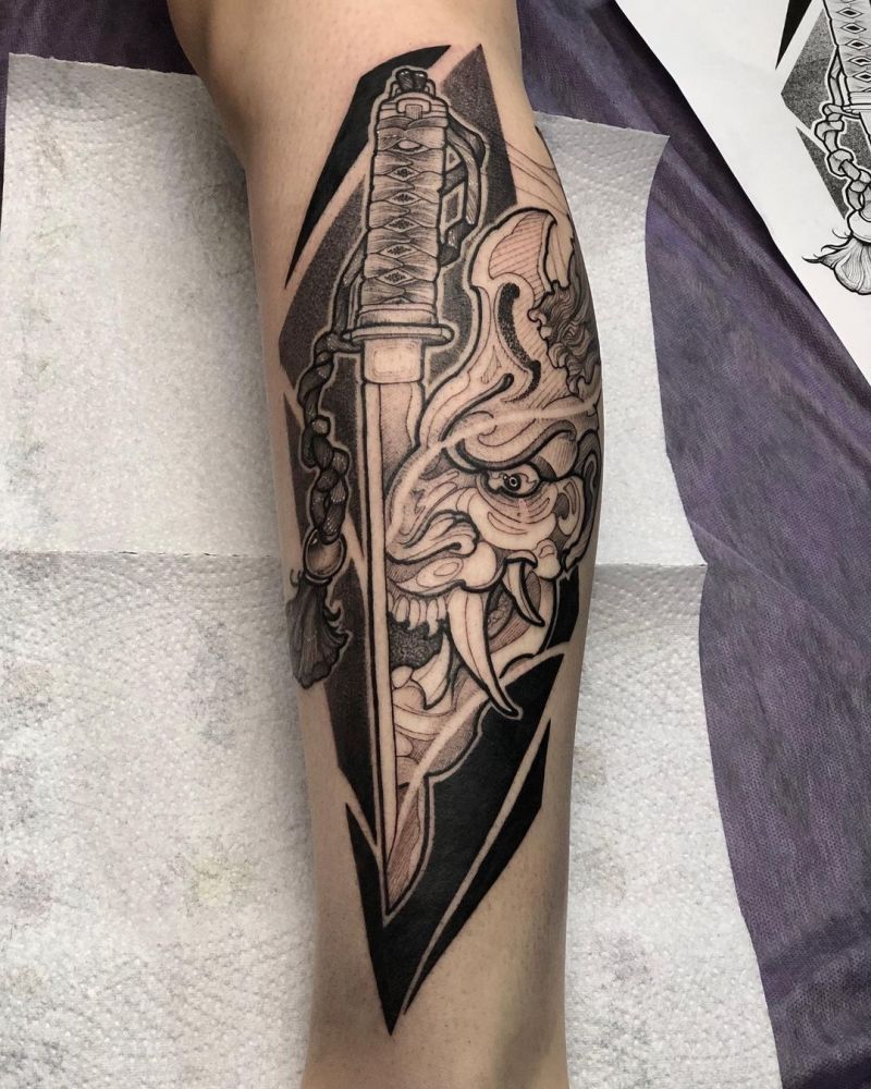 30 Pretty Katana Tattoos You Will Love