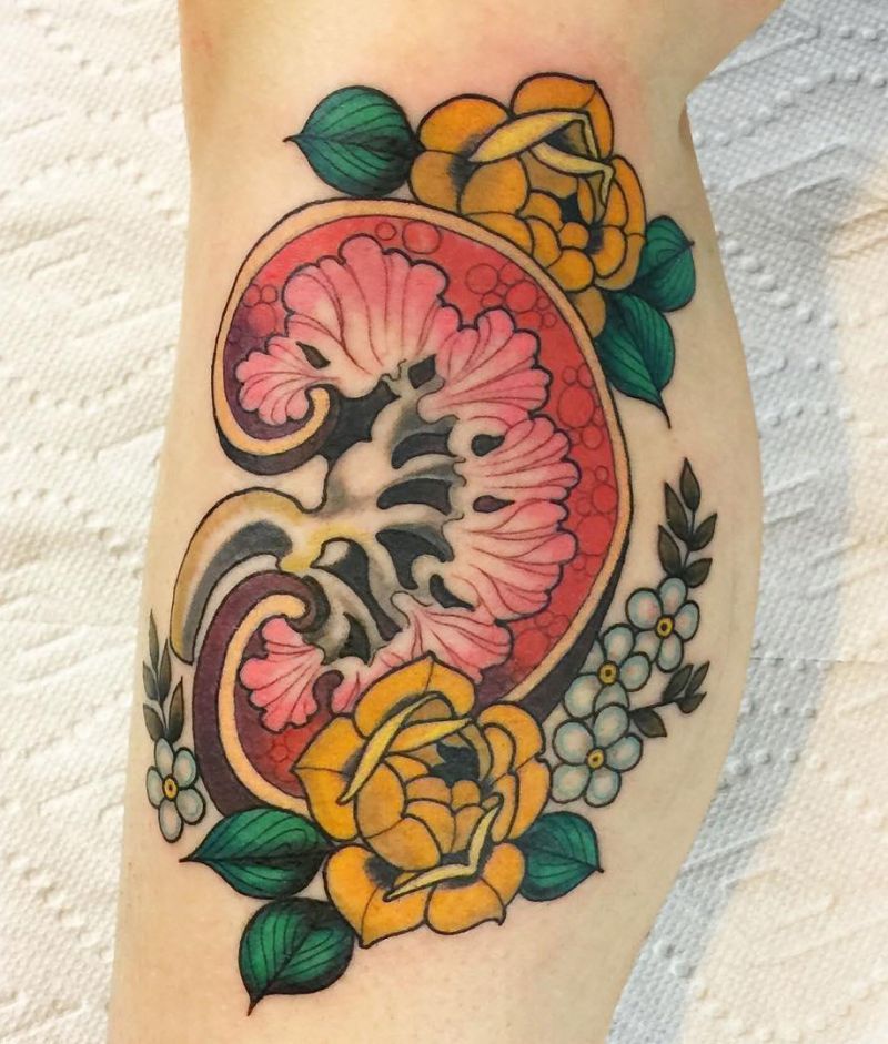 30 Pretty Kidney Tattoos You Will Love