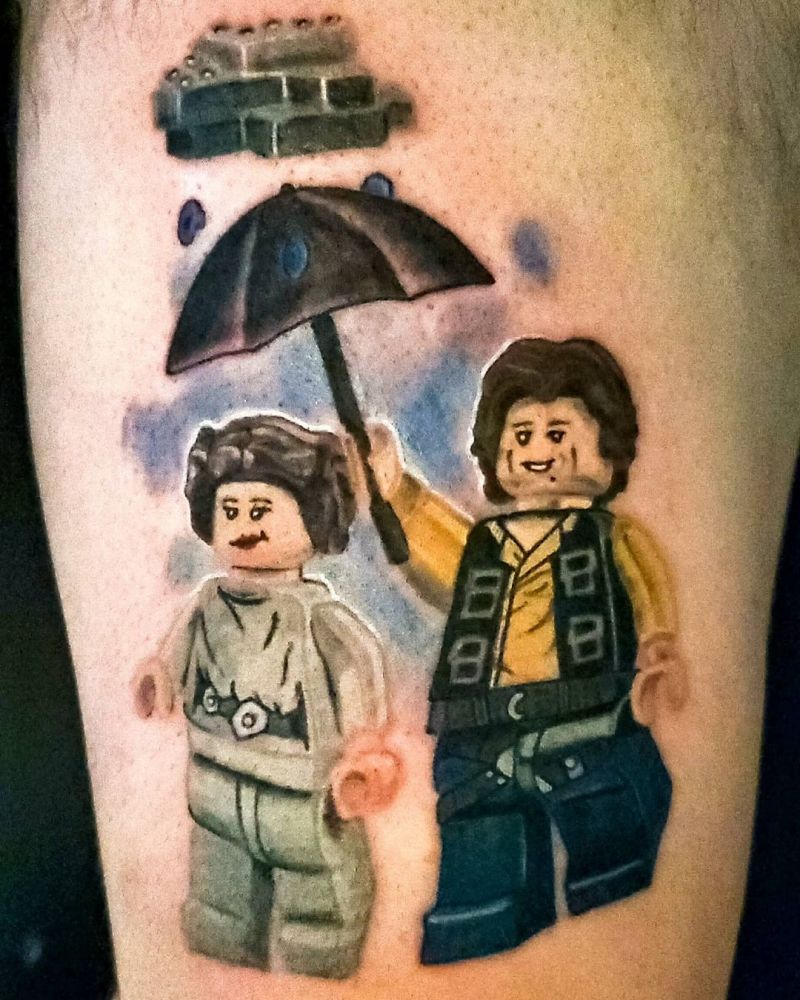 30 Pretty Lego Tattoos to Inspire You