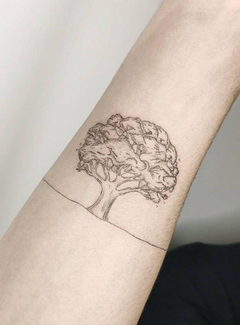 30 Pretty Oak Tree Tattoos You Will Love