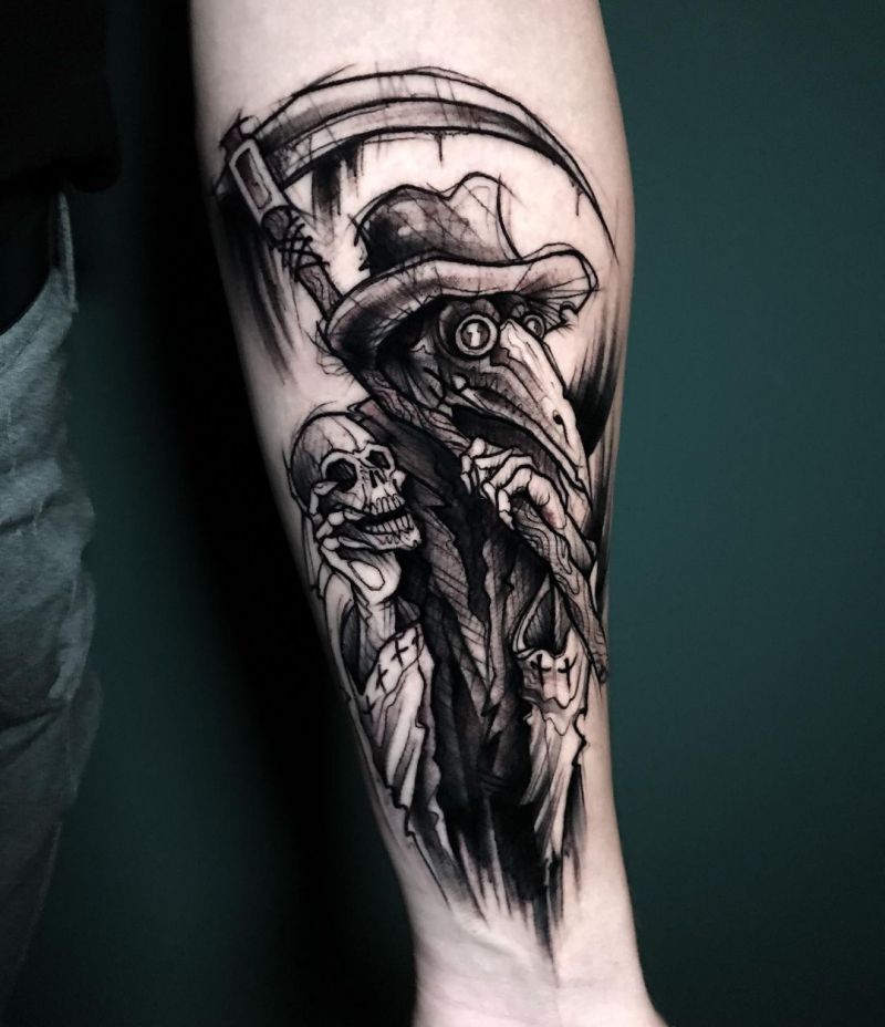 30 Pretty Plague Doctor Tattoos You Will Love