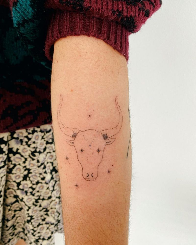 30 Pretty Taurus Tattoos to Inspire You