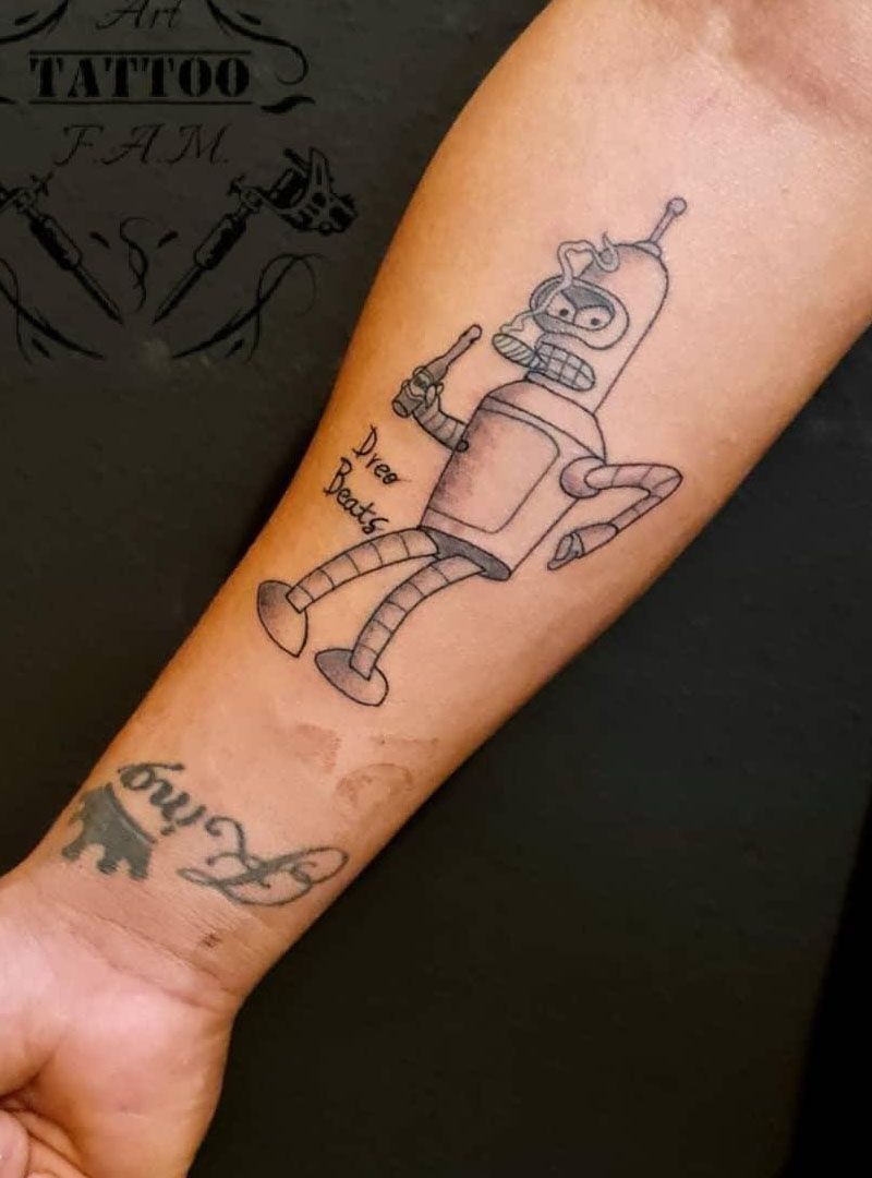 30 Pretty Bender Tattoos You Will Love