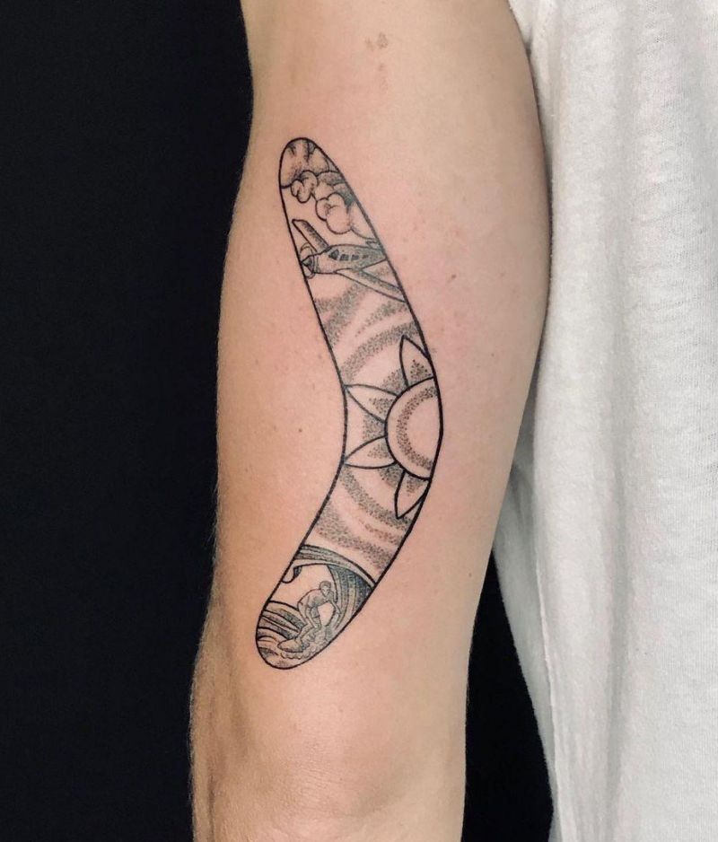 30 Pretty Boomerang Tattoos You Will Love