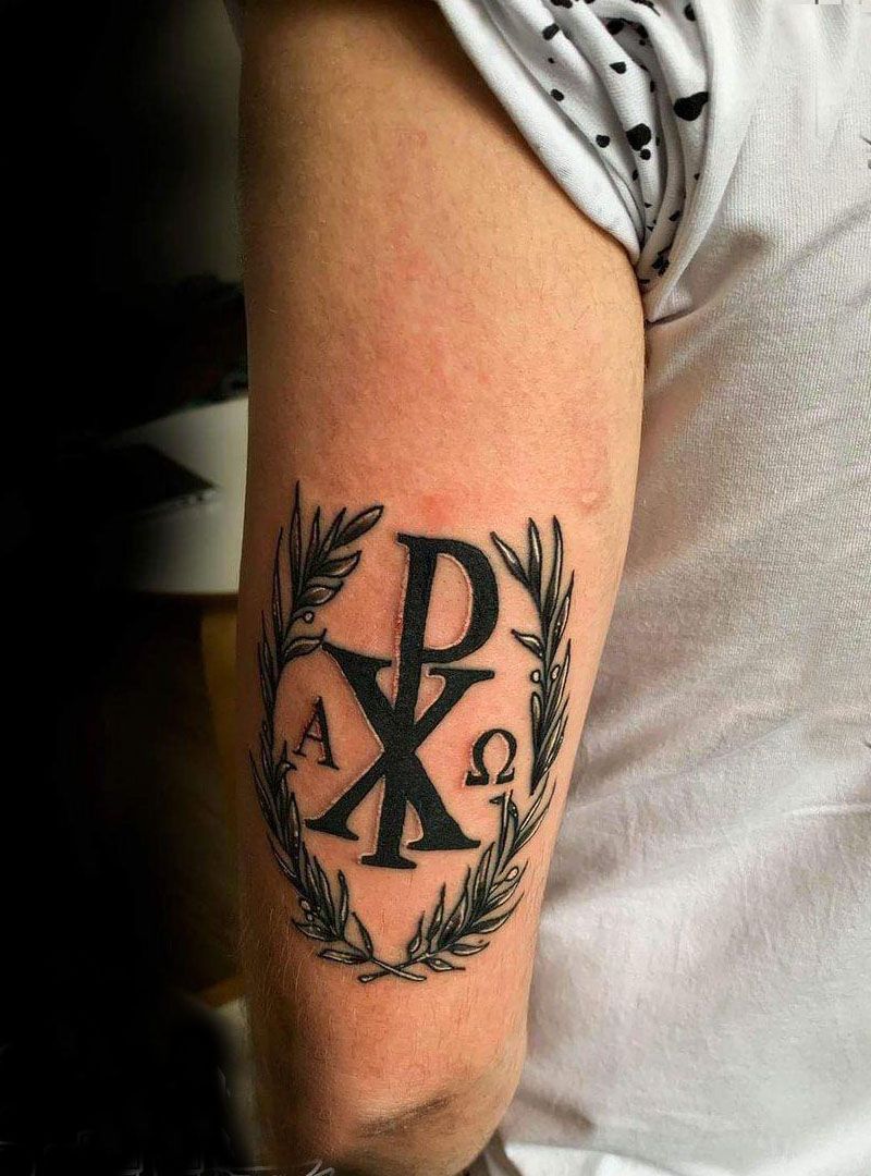 30 Pretty Chi Rho Tattoos You Will Love