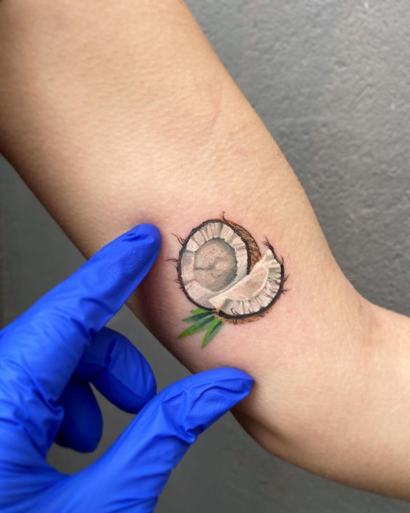 30 Pretty Coconut Tattoos You Must Love